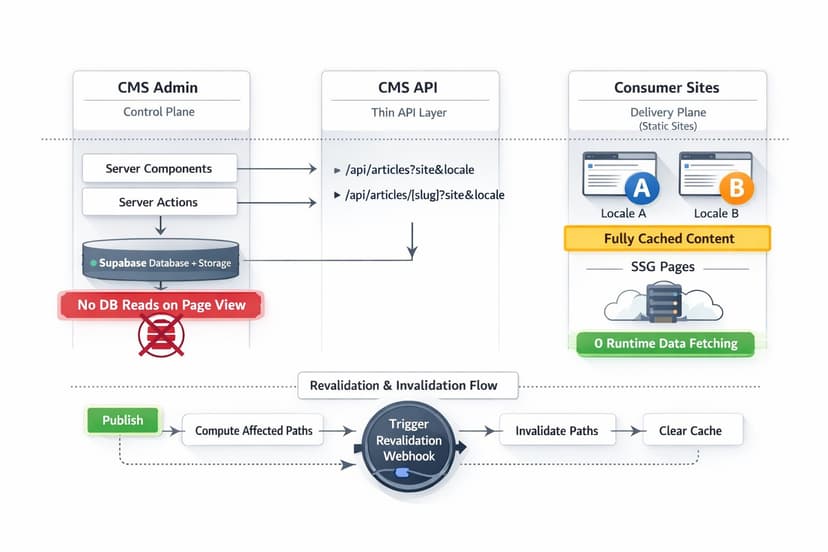 image-Publish-Driven Static Sites: Cache-First Delivery with On-Demand ISR
